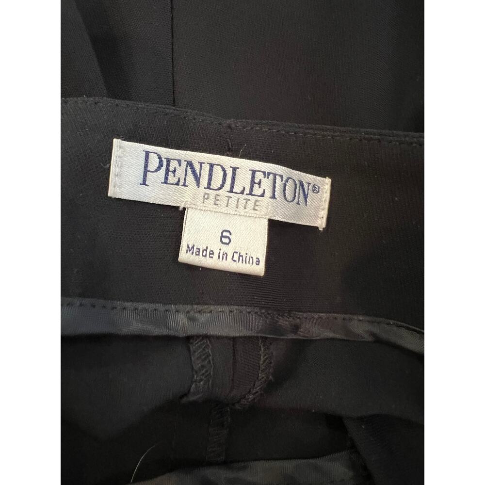 Pendleton Classic Flat Front Tailored Pants Black - image 4